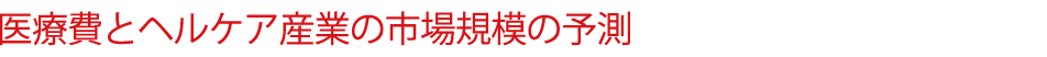 医療費とヘルケア産業の市場規模の予測