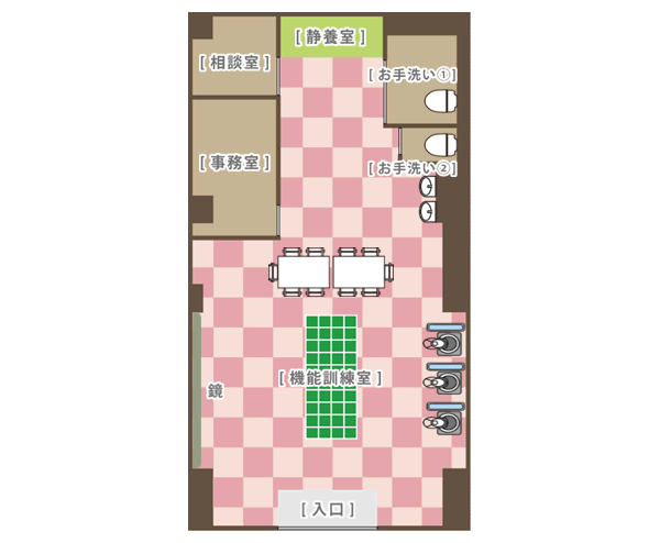 レコードブック津田沼の施設マップ