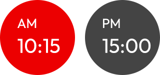 AM10:15 または PM15:00