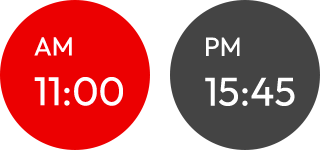 AM11:00 または PM15:45